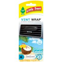 Little Trees® Air Freshener Vent Wrap Caribcolada, 4-Pack, CTK-52225