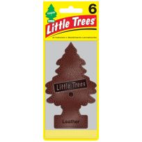 Little Trees® Air Freshener Leather, 6-Pack, U6P-60290