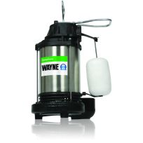 Wayne Stainless Steel Housing, Cast Iron Pump Base, 3/4 Hp Sump Pump, CDU980E