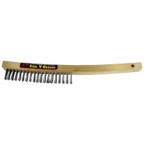K-T Industries V GROOVE Scratch Brush, Carbon Steel, 5-2222