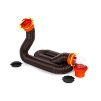 CAMCO RhinoFLEX Sewer Hose Kit with 4 N 1,Elbow, Caps, 15 FT, 39761