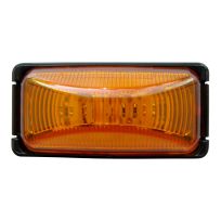 Optronics 1-LED Yellow Mini Thinline Marker / Clearance Light Kit with Base and Plug, AL90AK