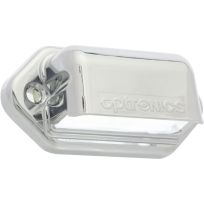 Optronics 2-LED Mini Chrome Plated Surface Mount License Light; Hard Wired, LPL31CS