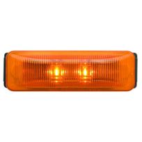 Optronics 2-LED Yellow Thinline Marker / Clearance Light Kit with Bracket and Plug, MCL61AK