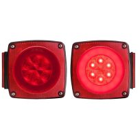 Optronics GloLight 25-LED Red Traditional Style Stud Mount Combination Tail Light Set, TLL190RK