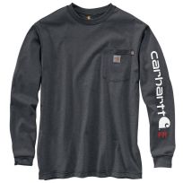 Carhartt Men's Flame Resistant FORCE® Original Fit Mid-Weight Long-Sleeve Logo Graphic T-Shirt