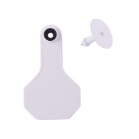 Y-Tex 2 Star 2-piece Blank Livestock Ear Tags, 25-Pack, 7501000, White