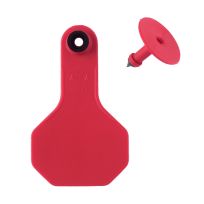 Y-Tex 2 Star 2-piece Blank Livestock Ear Tags, 25-Pack, 7507000, Red