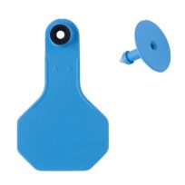 Y-Tex 2 Star 2-piece Blank Livestock Ear Tags, 25-Pack, 7509000, Blue