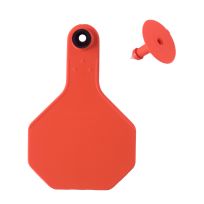Y-Tex 3 Star 2-piece Blank Livestock Ear Tags, 25-Pack, 7703000, Orange