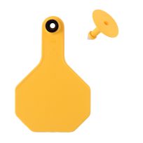 Y-Tex 3 Star 2-piece Blank Livestock Ear Tags, 25-Pack, 7713000, Yellow