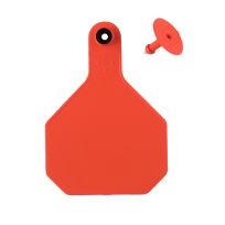 Y-Tex 4 Star 2-piece Blank Livestock Ear Tags, 25-Pack, 7903000, Orange