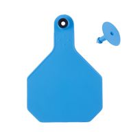 Y-Tex 4 Star 2-piece Blank Livestock Ear Tags, 25-Pack, 7909000, Blue