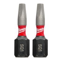 Milwaukee Tool SHOCKWAVE Impact Bit SQ1, 2-Pack, 48-32-4421, 1 IN