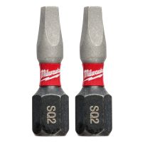 Milwaukee Tool SHOCKWAVE Impact Bit SQ2, 2-Pack, 48-32-4422, 1 IN