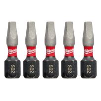 Milwaukee Tool SHOCKWAVE Impact Bit SQ2, 5-Pack, 48-32-4605, 1 IN