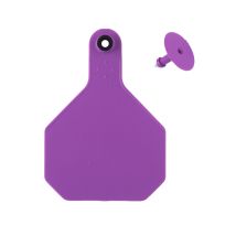Y-Tex 4 Star 2-piece Blank Livestock Ear Tags, 25-Pack, 7917000, Purple