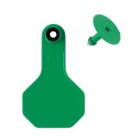 Y-Tex 2 Star 2-piece Blank Livestock Ear Tags, 25-Pack, 7511000, Green
