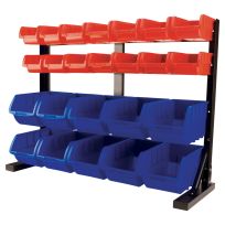 Performance Tool 24 Bin Wall / Benchtop Rack, W5182