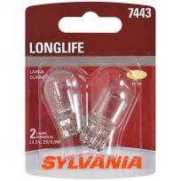 Sylvania 7443 Long Life Mini Bulb, 2-Pack, 7443LL.BP2