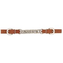 WEAVER EQUINE™ Horizons Single Flat Link Chain Curb Strap, 30-1356-GB, Golden Brown, Average