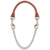 WEAVER LIVESTOCK™ Leather and Chain Goat Collar, 80-1011-24, Chestnut