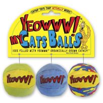 Yeowww! My Cat Balls Catnip Cat Toy, 546-019-15