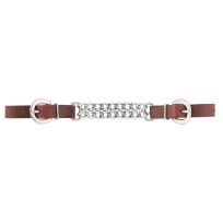 WEAVER EQUINE™ Working Cowboy Double Flat Link Curb Strap, 30-1282, Golden Chestnut