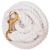 WEAVER EQUINE™ Cotton Lead Rope with Solid Brass #225 Snap
