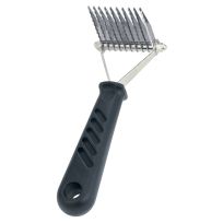 WEAVER EQUINE™ Mane & Tail Thinning Rake, Stainless Steel / Nylon, 65-2175