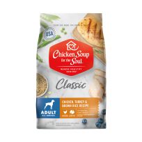 Chicken Soup For The Soul Mature Dry Dog Food Chicken, Turkey & Brown Rice Recipe, 9012384, 4.5 LB Bag
