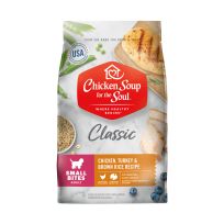 Chicken Soup For The Soul Small Bites Dry Dog Food Chicken, Turkey & Brown Rice Recipe, 9012537, 4.5 LB Bag