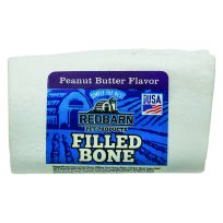 Redbarn Filled Dog Bones Natural Long-Lasting Dental Treats Small Peanut Butter, RBN403037, 3.5 OZ