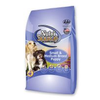 Nutri Source Chicken and Rice Formula Dry Puppy Food Small/Medium, 009-282-03, 5 LB Bag
