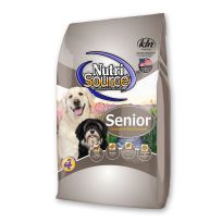 Nutri Source Chicken and Rice Formula Dry Senior Dog Food, 009-284-03, 4 LB Bag
