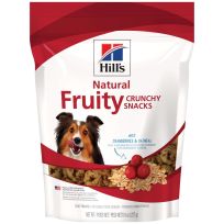 Hill's Natural Fruity Crunchy Snacks With Cranberries & Oatmeal Dog Treats, 10564, 8 OZ Bag
