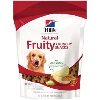 Hill's Natural Fruity Crunchy Snacks With Apples & Oatmeal Dog Treats, 10565, 8 OZ Bag