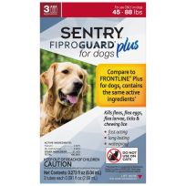 SENTRY® FiproGuard Plus Dog Flea & Tick Squeeze-On for 45 - 88 LB Dogs, 03426