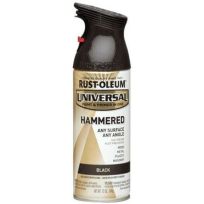 RUST-OLEUM Paint & Primer In One, 245217, Hammered Black, 12 OZ