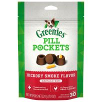 Greenies™ PILL POCKETS™ Hickory Smoke Flavor Dog Treats, 10100653, 7.9 OZ Bag