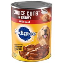 Pedigree® CHOICE CUTS in Gravy Adult Canned Wet Dog Food with Beef, 10141821, 13.2 OZ Can