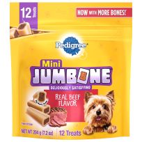 Pedigree® Mini Jumbone with real Beef Flavor, 10146690, 7.2 OZ Bag