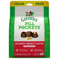 Greenies™ PILL POCKETS™ Hickory Smoke Flavor Dog Treats, 10151050, 15.8 OZ Bag