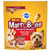 Pedigree® Real Beef Flavor Mini Crunchy Dog Biscuit Treats, 10165367, 15 OZ Bag