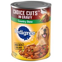 Pedigree® CHOICE CUTS in Gravy Adult Canned Wet Dog Food Country Stew, 10177293, 13.2 OZ Can