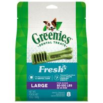 Greenies™ Natural Dog Dental Care Dog Treats Fresh Flavor for Large Dogs, 10217283, 12 OZ Bag