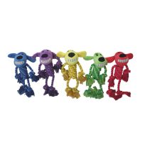 Multipet Rope Body Loofa Dog Toy, Assorted (Color May Vary), 47985