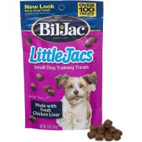 Bil-Jac Little Jacs Small Dog Training Treeats - Made with Fresh Chicken Liver, 404-029-15, 4 OZ