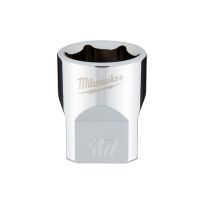 Milwaukee Tool 6-Point 3/8 IN Drive Socket, 45-34-9087, 17 mm