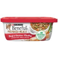 PURINA® Beneful® Dog Food Prepared Meals Beef & Chicken Medley, 10 OZ Tub